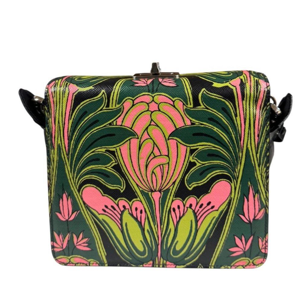 PRADA Green Leather Shoulder Bag - Picture 3 of 10